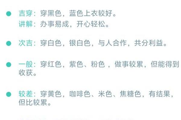 每日穿衣搭配指南、今天穿什么衣服大吉