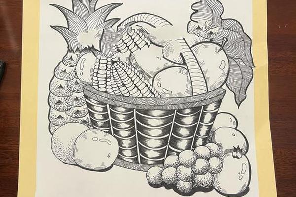 水果篮水果搭配简笔画,高档果篮水果搭配技巧