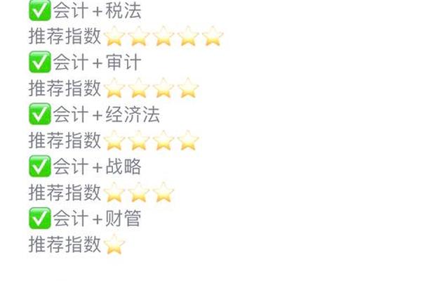 考注会怎么搭配科目好;cpa搭配建议