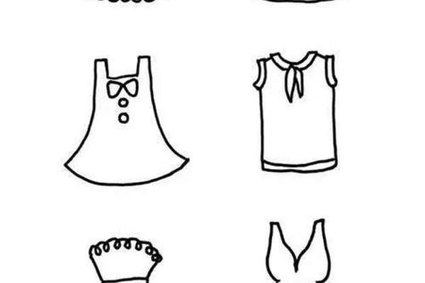 穿衣服幼儿简笔画_幼儿画衣服图片大全集