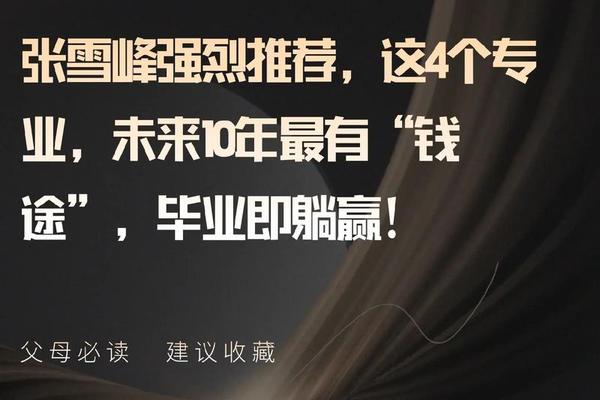 张雪峰四大不推荐专业—最好就业的20个专业