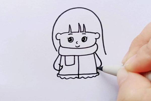 穿衣服步骤图简笔画-简笔画自己穿衣服的样子