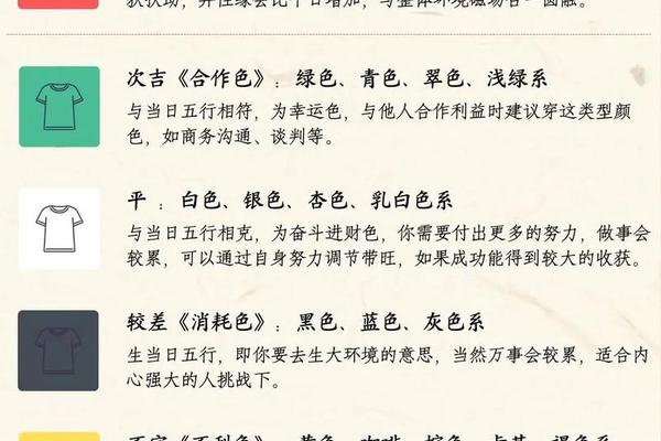 每日穿衣运势分享;今日五行穿衣服颜色