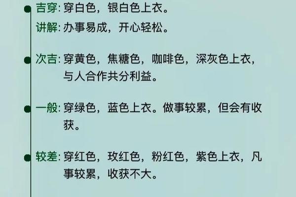穿衣颜色每日五行搭配一周-每日五行色穿衣搭配早分享