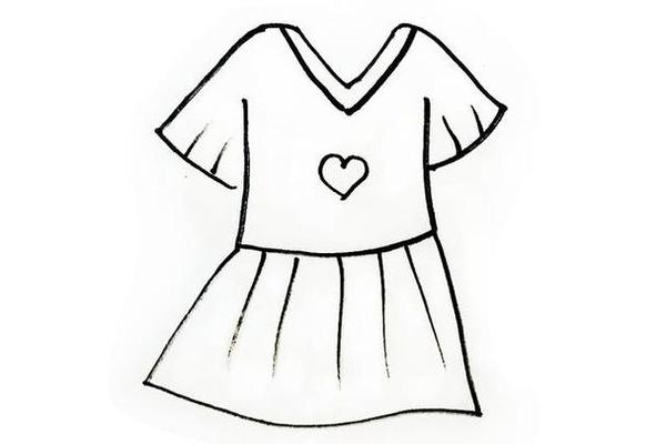 穿衣简笔画怎么画、10秒画一个衣服