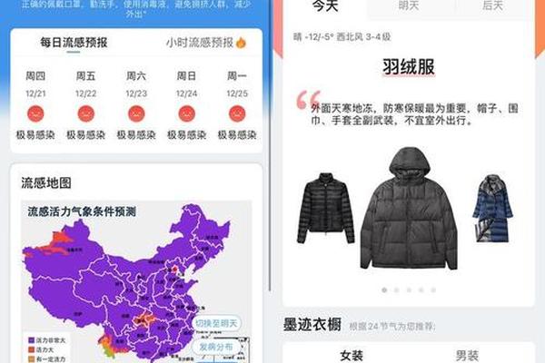 穿衣指数的天气预报app、建议穿衣服的天气软件