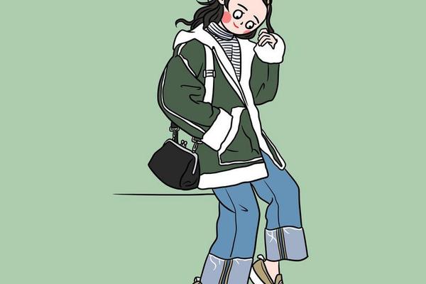 约会穿搭图片女生可爱动漫-动漫时尚女生穿搭手绘