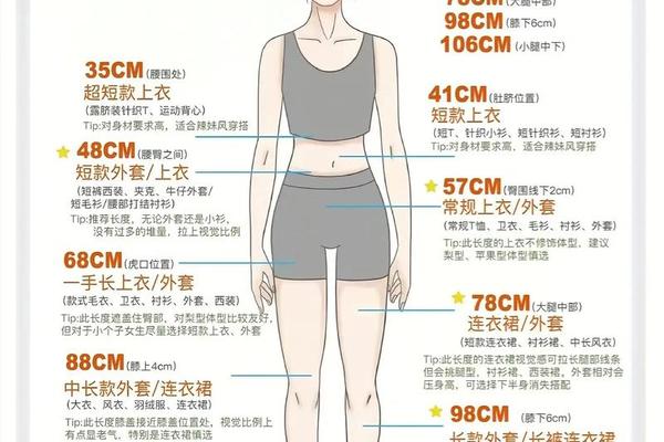 穿衣码数比例图—身材比例对照表