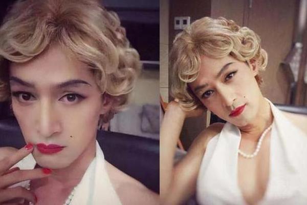 春季明星穿搭女装图片_男明星扮女装
