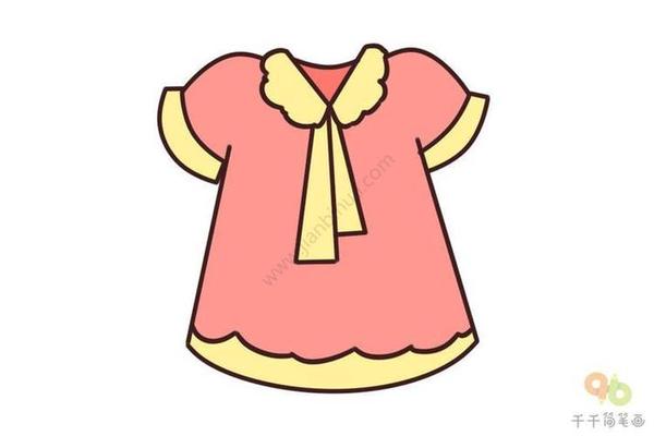 穿衣服图片简笔画彩色—好看的衣服图片绘画女装
